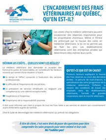 L'encadrement des frais vétérinaires au Québec, qu'en est-il?