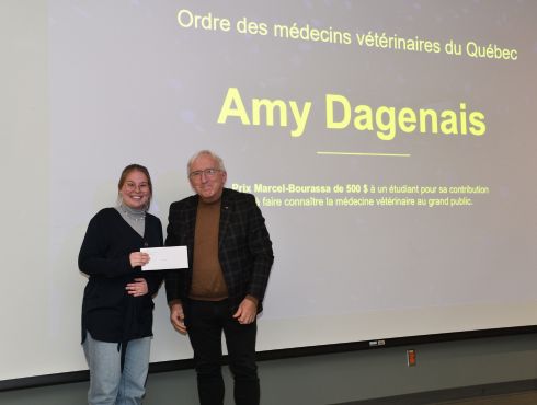 Mme Amy Dagenais reçoit le Prix Marcel-Bourassa 2025